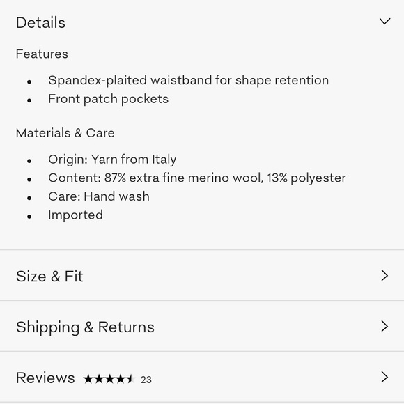 Aritzia Wilfred Brion Knit Wide Leg Culotte Pant - Picture 15 of 15